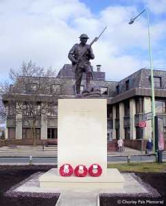 The new Chorley Pals Memorial